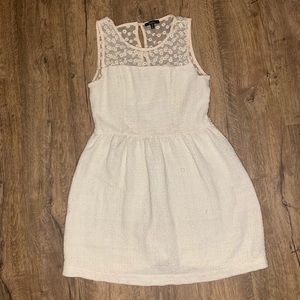 Off white special occasion evening dress